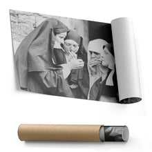 Load image into Gallery viewer, Smoking Nuns Canvas Wall Art - Funny Religious Wall Decor Print
