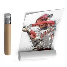 Load image into Gallery viewer, Shohei Ohtani Canvas Art – Los Angeles Angels Wall Decor
