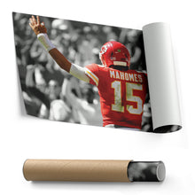 Load image into Gallery viewer, Patrick Mahomes Canvas Art – Touchdown NFL Wall Decor
