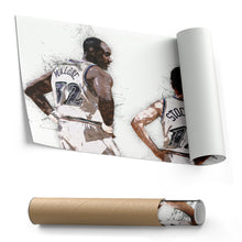 Load image into Gallery viewer, John Stockton &amp; Karl Malone Canvas Art – Utah Jazz Wall Decor
