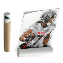 Load image into Gallery viewer, Bijan Robinson Canvas Art – Atlanta Falcons Wall Decor

