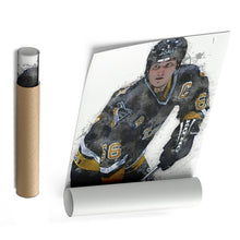 Load image into Gallery viewer, Mario Lemieux Canvas Art – Pittsburgh Penguins Wall Decor
