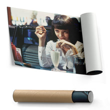 Load image into Gallery viewer, Pulp Fiction Canvas – Uma Thurman Mia Wallace Milkshake Movie Wall Art
