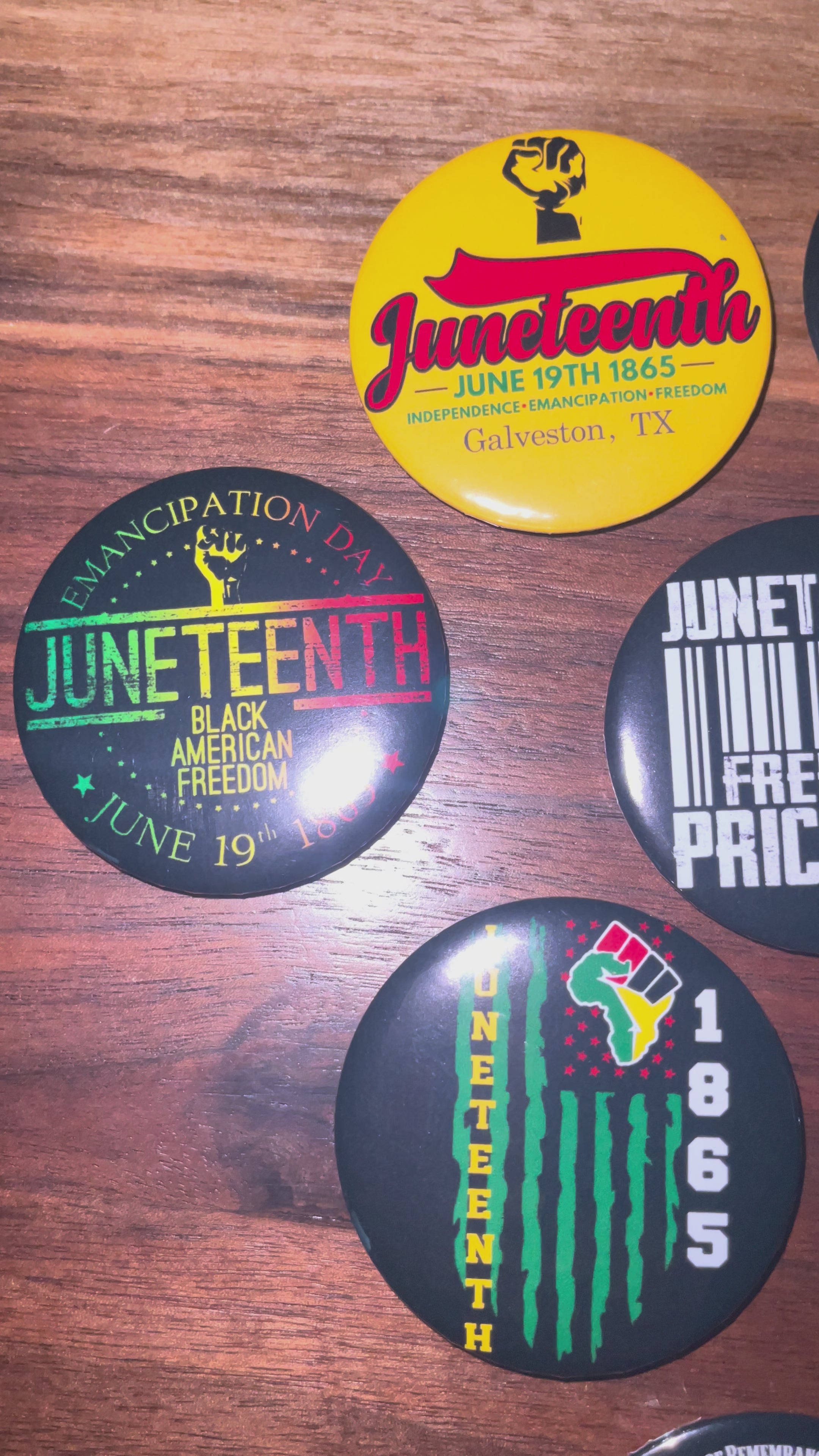 Juneteenth Statement Buttons