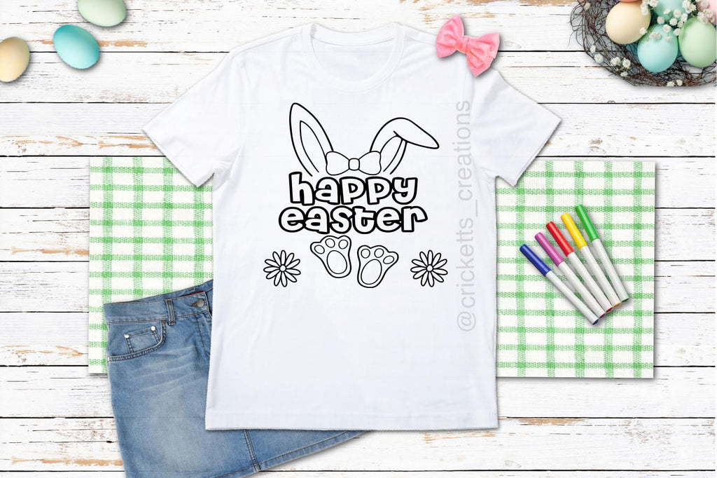 “Happy Easter” Coloring Shirt