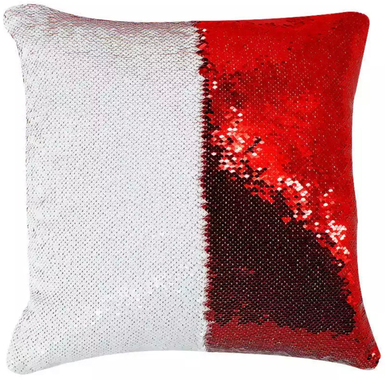 Custom Sequins Pillow (Red)