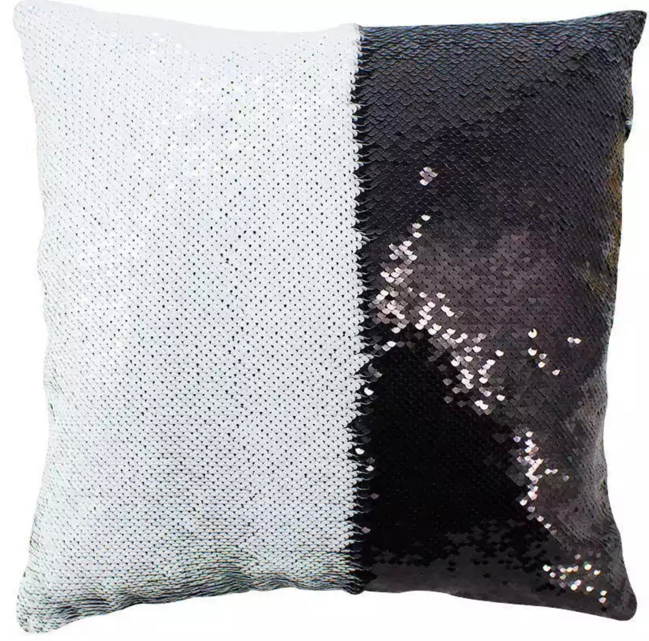 Custom Sequins Pillow (Black)