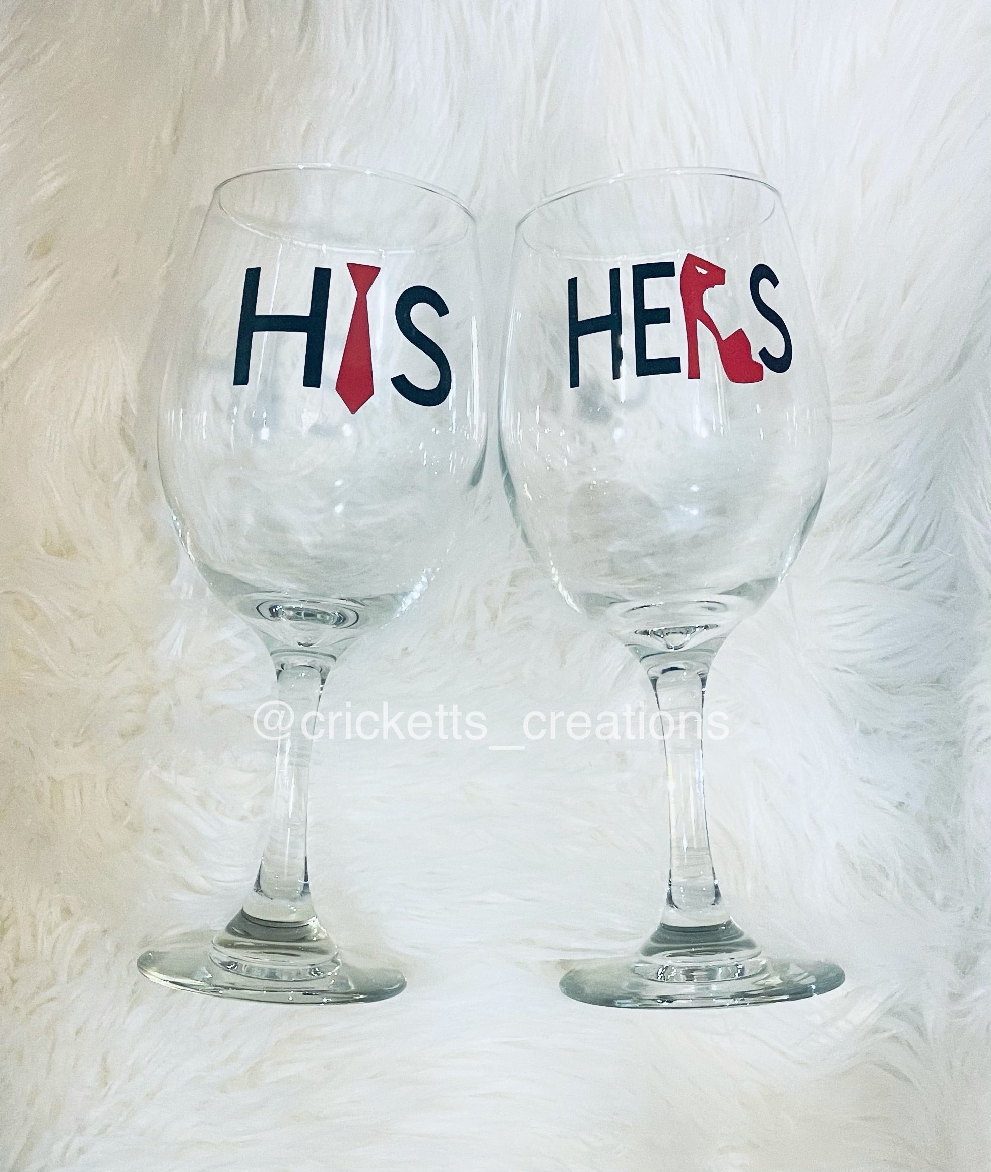 His and Hers Wine Glasses