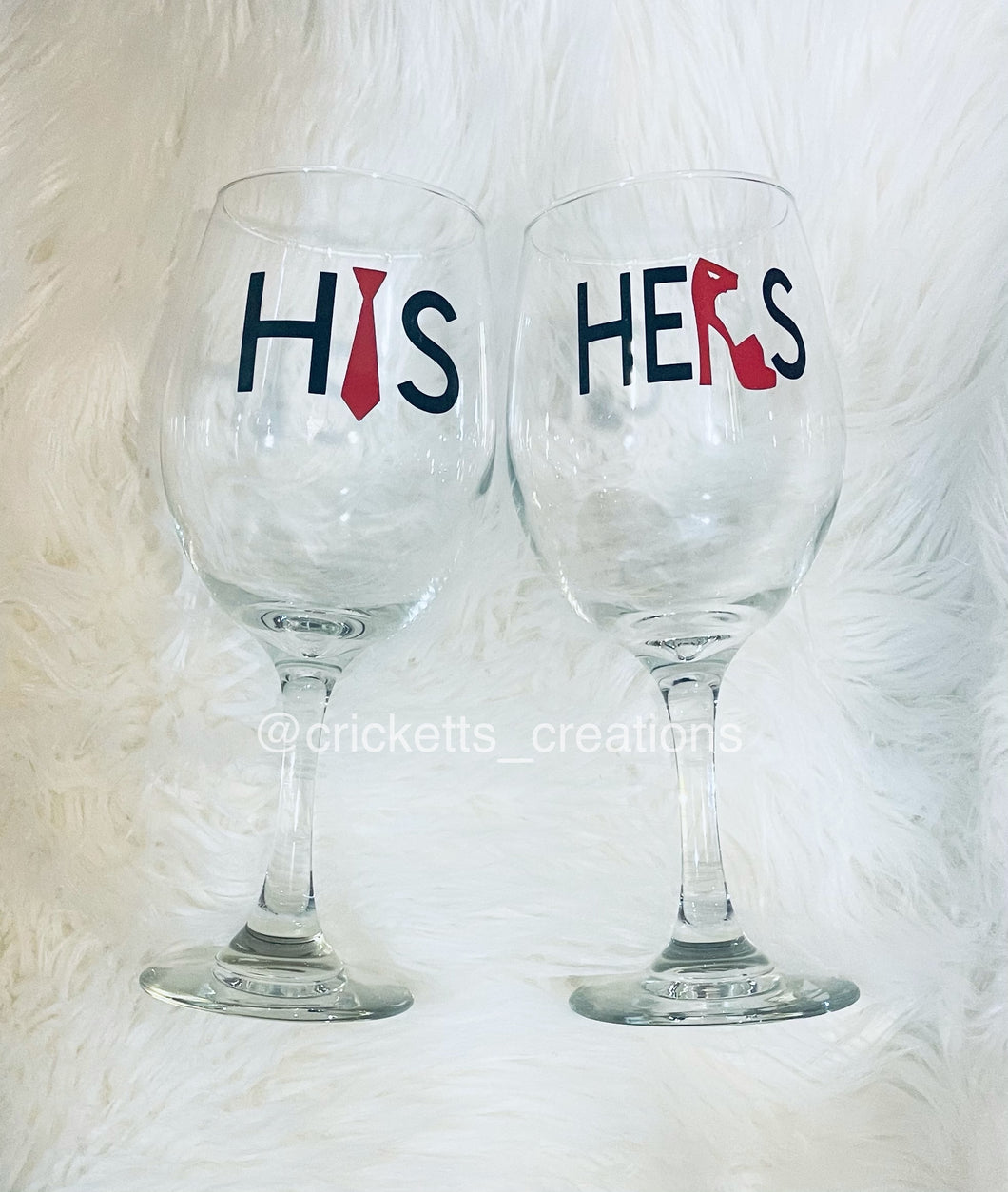 His and Hers Wine Glasses