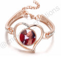 Rose Gold Heart Bracelet
