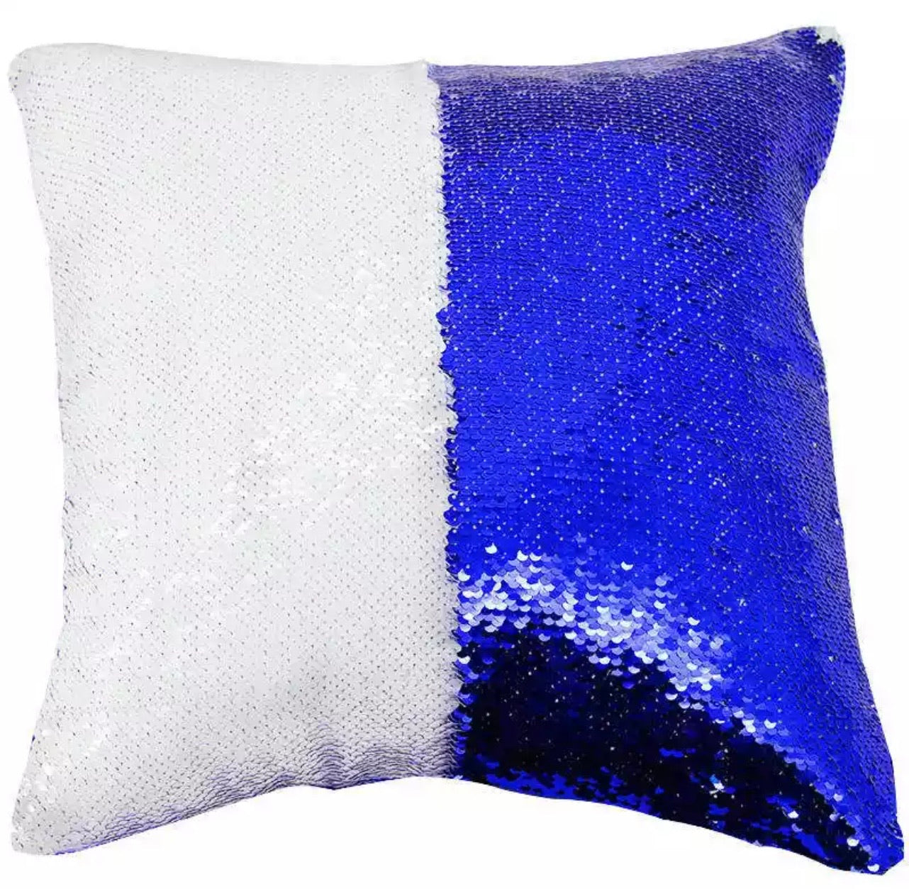 Custom Sequins Pillow (Royal Blue)